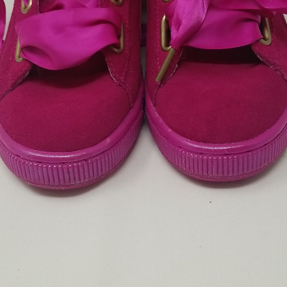 PUMA Magenta Suede Sneakers - Picture 5 of 5